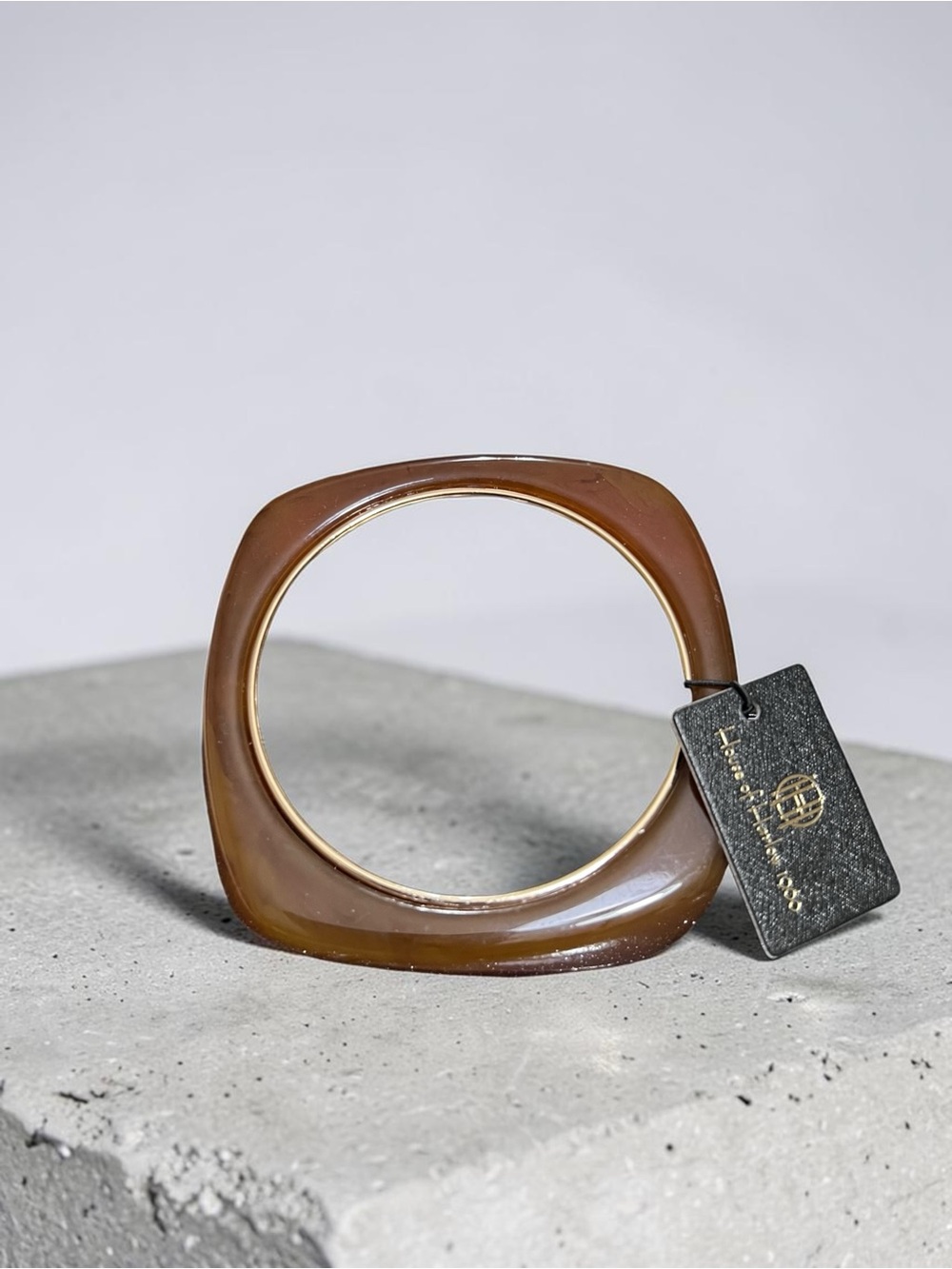 House of Harlow 1960‎ Chunky Square Resin Bangle Bracelet